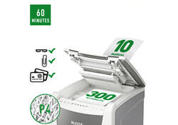 Papiervernietiger Leitz IQ Auto+ Office 300 P4 snippers 4x28mm