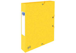 Elastobox Oxford Top File+ A4 40mm geel