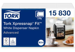 Servetten Tork Xpressnap Fit ® N14 2-laags wit 15830
