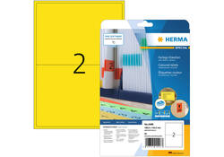 Etiket HERMA 4496 199.6x143.5mm geel 40stuks