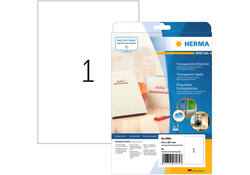 Etiket HERMA 8964 210x297mm transparant glanzend 10stuks