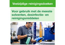 Reinigingsdoek Tork Long Lasting W8 multifunctioneel gevouwen blauw 194450