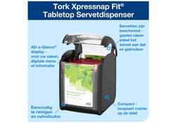 Servetdispenser Tork Xpressnap® tabletop N14 zwart 272900