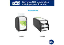 Servetten Tork Xpressnap Fit ® N14 2-laags naturel 12830