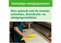 Reinigingsdoek Tork W8 Premium 1-laags 40 vel geel 194650