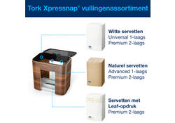 Servetdispenser Tork Xpressnap® tabletop N4 compact image walnoot 273002