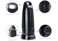 Kolomventilator OPUS 2 mini draaibaar zwart