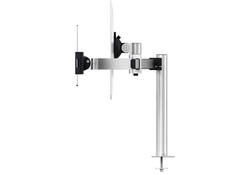 Monitorarm Durable met bladdoorvoer voor 1 scherm en 1 tablet