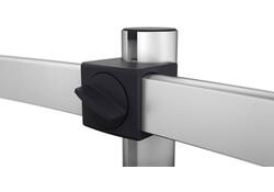 Monitorarm Durable met bladdoorvoer voor 1 scherm en 1 tablet