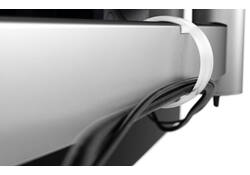 Monitorarm Durable met bladdoorvoer voor 1 scherm en 1 tablet