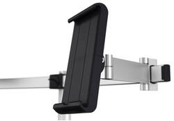 Monitorarm Durable met bladdoorvoer voor 1 scherm en 1 tablet