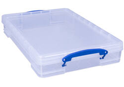 Opbergbox Really Useful 10 liter 520x340x85mm transparant wit