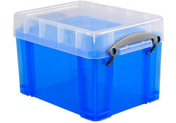 Opbergbox Really Useful 3 liter 245x180x160mm transparant blauw
