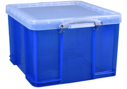 Opbergbox Really Useful 42 liter 520x440x310mm transparant blauw