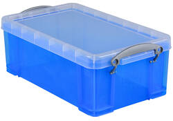 Opbergbox Really Useful 5 liter 340x200x125mm transparant blauw