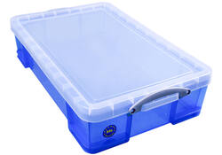 Opbergbox Really Useful 33 liter 710x440x165mm transparant blauw
