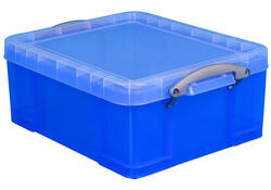 Opbergbox Really Useful 18 liter 480x390x200mm transparant blauw