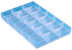 Vakkenverdeler Really Useful 4/9 liter15 vakken 342x215x35mm transparant
