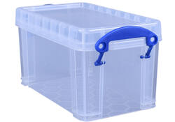 Opbergbox Really Useful 2.1 liter 240x130x125mm transparant wit