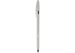 Balpen Bic Cristal Re-new medium zwart blister à 1 balpen + 2 vullingen
