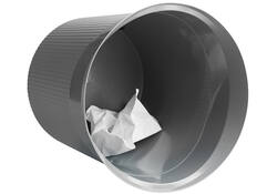 Papierbak Han Re-LOOP 13 liter rond grijs