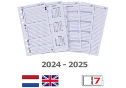 Organizer Kalpa Personal inclusief agenda 2024-2025 7dagen/2pagina's croco roze
