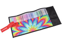 Viltstift STABILO Pen 68/25 Arty roletui medium assorti set à 25 stuks
