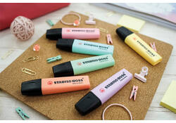 Markeerstift STABILO BOSS Original 70/15 pastel assorti deskset à 15 stuks
