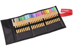 Fineliner STABILO point 88/25 Arty rollerset zwart fijn assorti etui à 25 stuks
