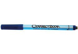 Viltstift Correctbook uitwisbaar rond fijn blauw