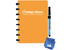 Notitieboek Correctbook A5 blanco 40blz peachy orange