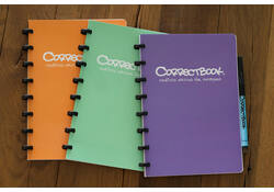 Notitieboek Correctbook A5 lijn 40blz petunia purple