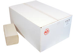 Handdoek Z-vouw 1-laags 230x250mm 20x250st naturel