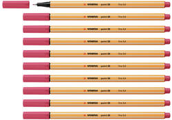 Fineliner STABILO point 88/49 fijn aardbeienrood