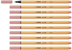 Fineliner STABILO point 88/28 fijn donkerblush