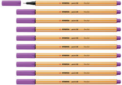 Fineliner STABILO point 88/60 fijn vergrijsd violet