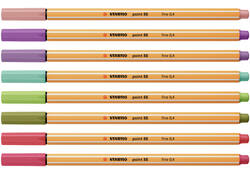 Fineliner STABILO point 88/8 fijn assorti etui à 8 stuks
