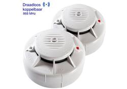 Rookmelder Fito optisch inclusief 3V lithium batterij draadloos koppelbaar
