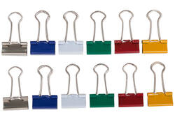 Papierklem MAUL 213 foldback 19mm capaciteit 7mm assorti