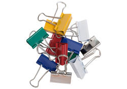 Papierklem MAUL 213 Foldback 32mm capaciteit 13mm assorti
