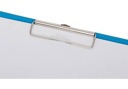 Klembordmap MAUL A4 staand met penlus PVC neon lichtblauw