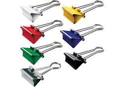 Papierklem MAUL 215 foldback 19mm capaciteit 7mm assorti