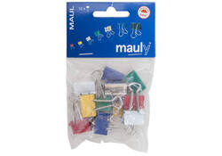 Papierklem MAUL 215 foldback 19mm capaciteit 7mm assorti