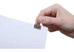 Papierklem MAUL 215 foldback 19mm capaciteit 7mm zilver