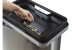 Afvalbak EKO Mirage met sensor 20+20liter RVS mat