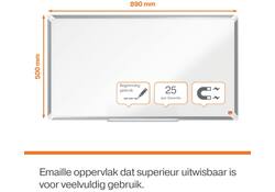 Whiteboard Nobo Premium Plus Widescreen 50x89cm emaille