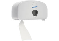 Dispenser Cleaninq Duo Toiletpapier wit