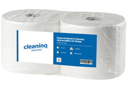 Poetsrol Industrie Cleaninq 26,5cmx380m wit 2l