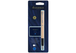 Vulpen Waterman Allure assorti pastel + inktpatronen Blauw