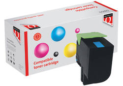 Tonercartridge Quantore alternatief tbv Lexmark 80C2SC0 blauw